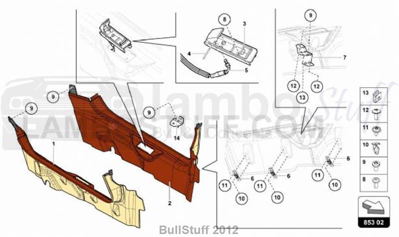 2018 Lamborghini AVENTADOR S ARABIA PILLAR TRIM (853.02.00)
